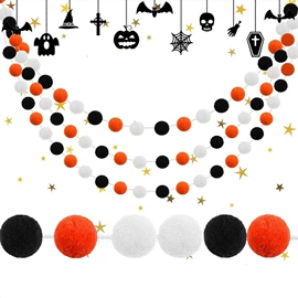 场地布置道具;吊旗/三角旗;拉花、彩带