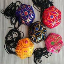 新疆儿童成人帽子男女童维族舞蹈帽辫子帽六角小花帽民族表垒德株