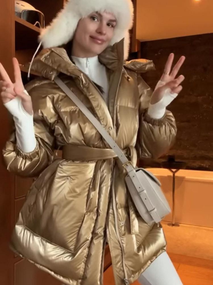 Inventario - moda casual de cuello largo con cuchilla larga ropa de algodón encapuchada 2025 otoño y invierno nuevo estilo transfronterizo europeo y americano