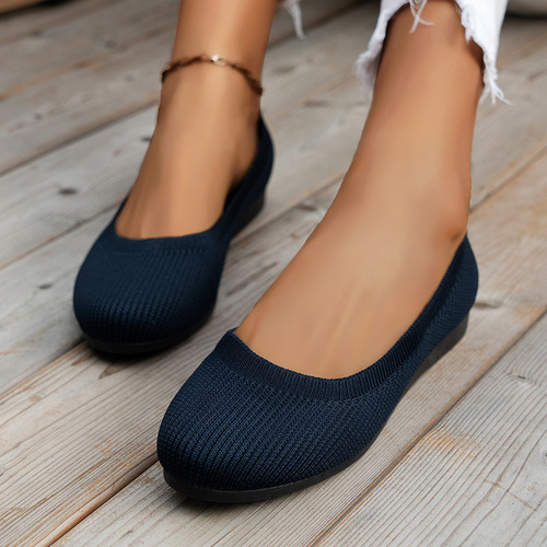 Spring new European and American large size round head flat single-layer shoes, women's minococcasin-and-minoccasin-sports shoes