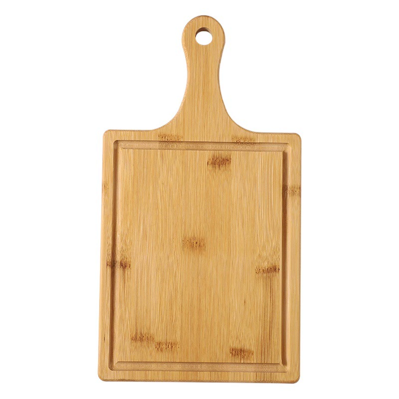 Оптовая продажа от производителя, бамбуковая бытовая доска для пиццы из цельного дерева, разделочная доска для фруктов, разделочная доска с раковиной, двусторонняя разделочная доска