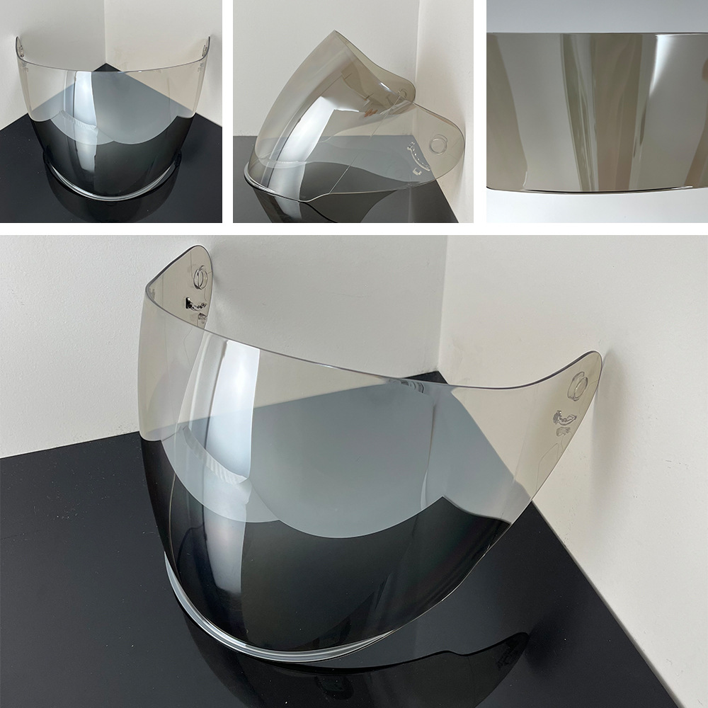 Four-Quarter and Three-Half Helmet Lenses for Day and Night, Suitable for Of608 Electric Vehicle Helmet Lenses, Sun Protection Electroplating