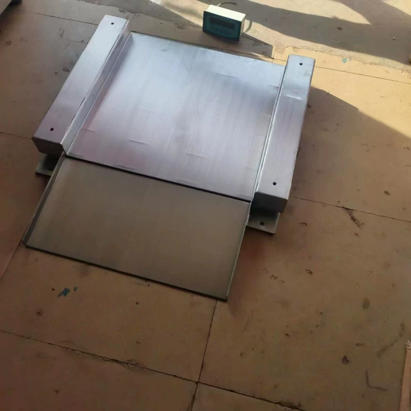 80x80cm Однослойная низкая столешница из нержавеющей стали Электронная платформа весы 100x100 см с наклоном из нержавеющей стали напольный фунт