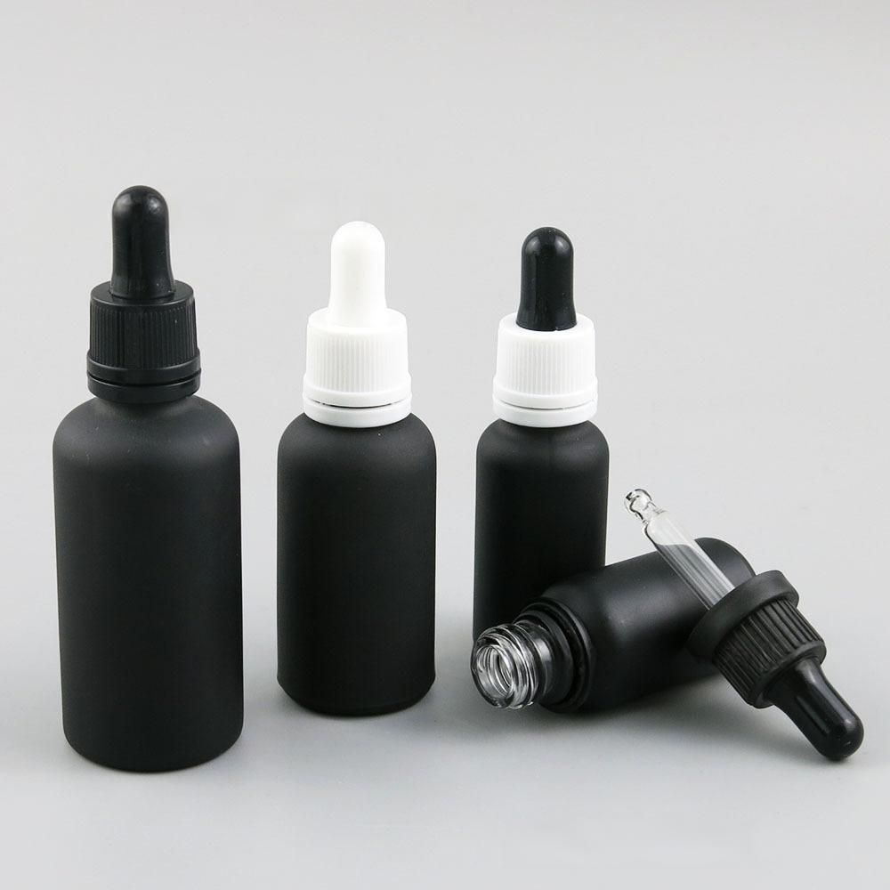 5ML-100MLl喷涂工艺亚黑精油瓶精致滴管乳液瓶旅行便携小瓶子