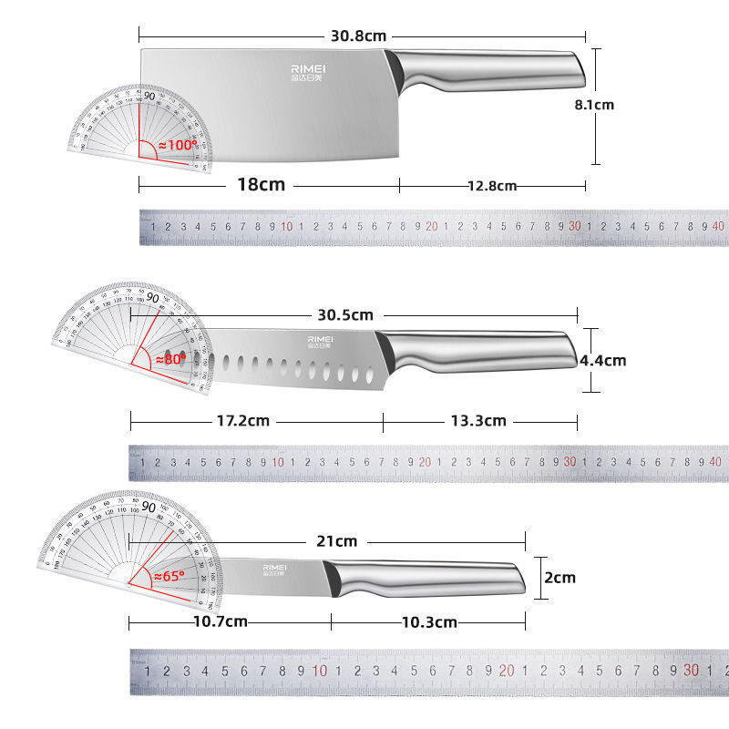 Cuchillo de cocina, cuchillo de frutas, cuchillo afilado, cuchillo de regalo, cuchillo de cocina, Jin Da, Rimei, sin molienda, cocina