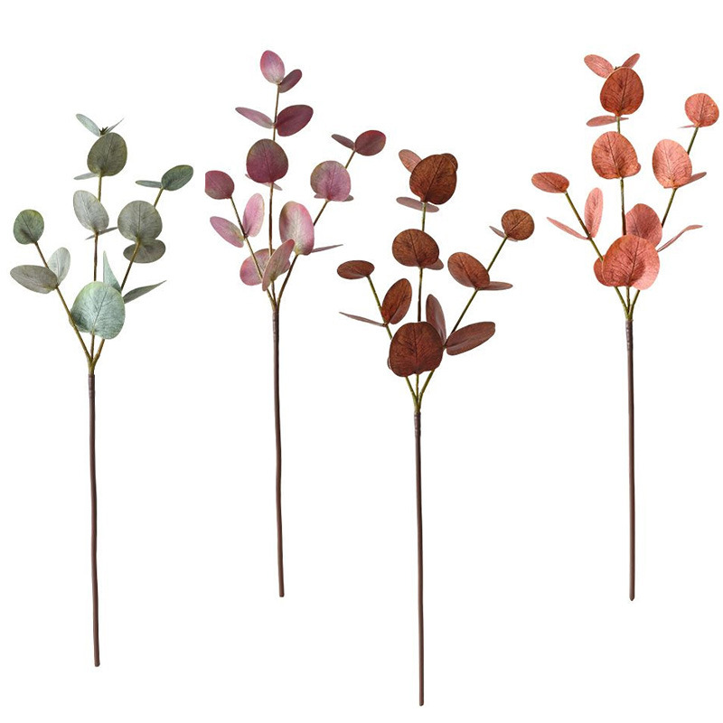 Eucalyptus Leaf Artificial Green Plant Money Leaf Hotel Home Fres