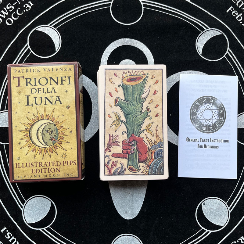 Tarocchi in versione inglese di grandi dimensioni (7*12 cm) con istruzioni cartacee e carte oracolari._voghion.com