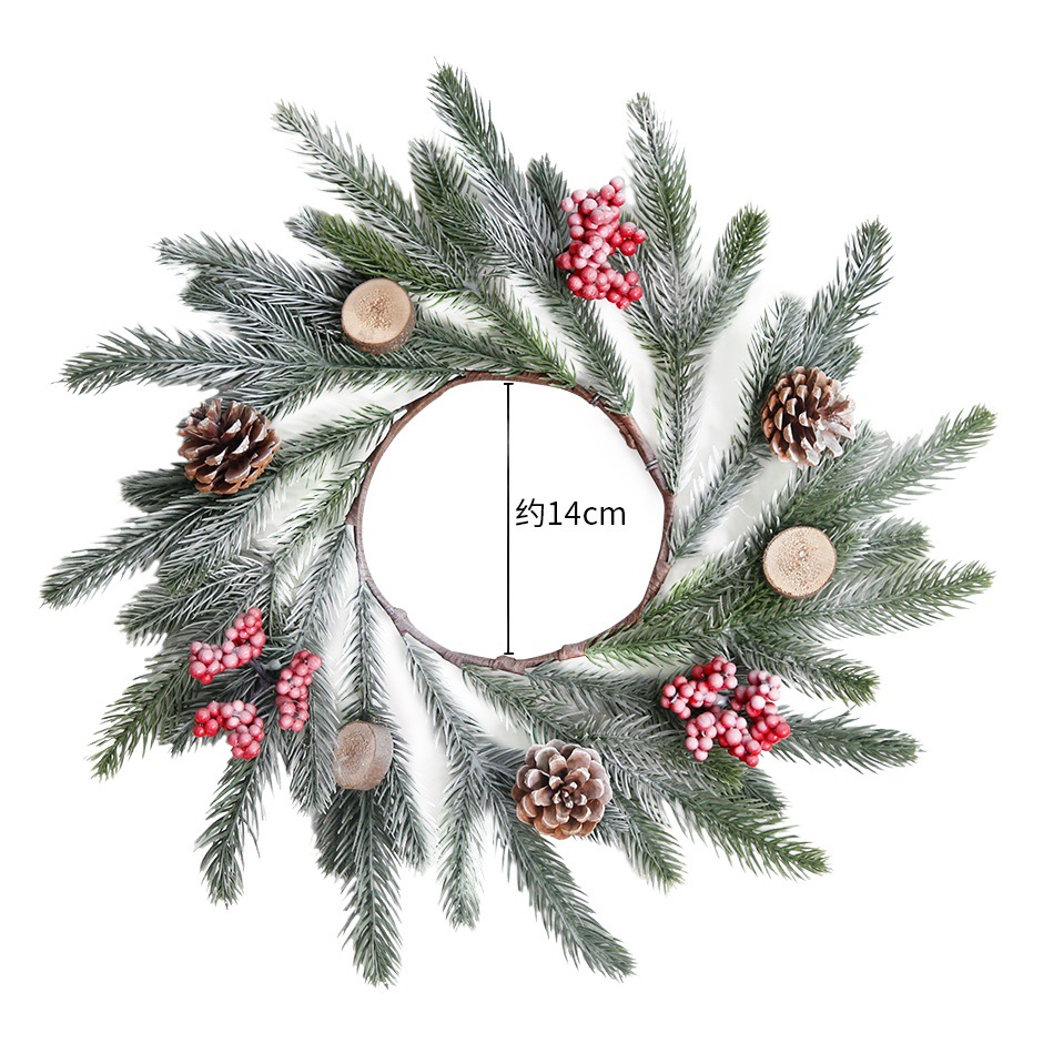 Nueva guirnalda de Navidad puerta colgante decoración Navidad vacaciones decoración árbol ratán colgante decoración escena diseño puerta Decoración