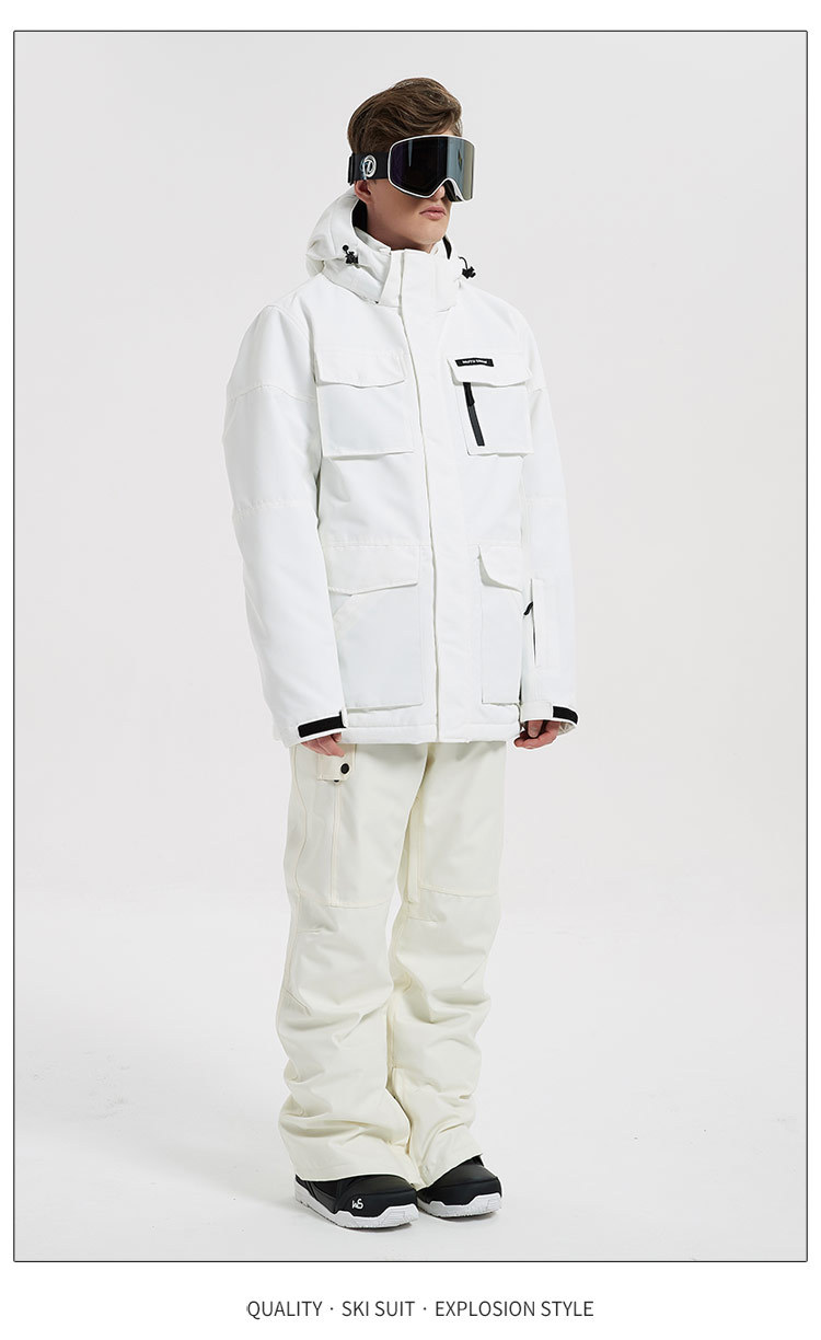 Herenkleding Trendy skipakken voor heren Koreaanse enkel- en dubbelboard winddicht waterdicht warm gewatteerd outdoor verdikte skijassen voor heren_voghion.com