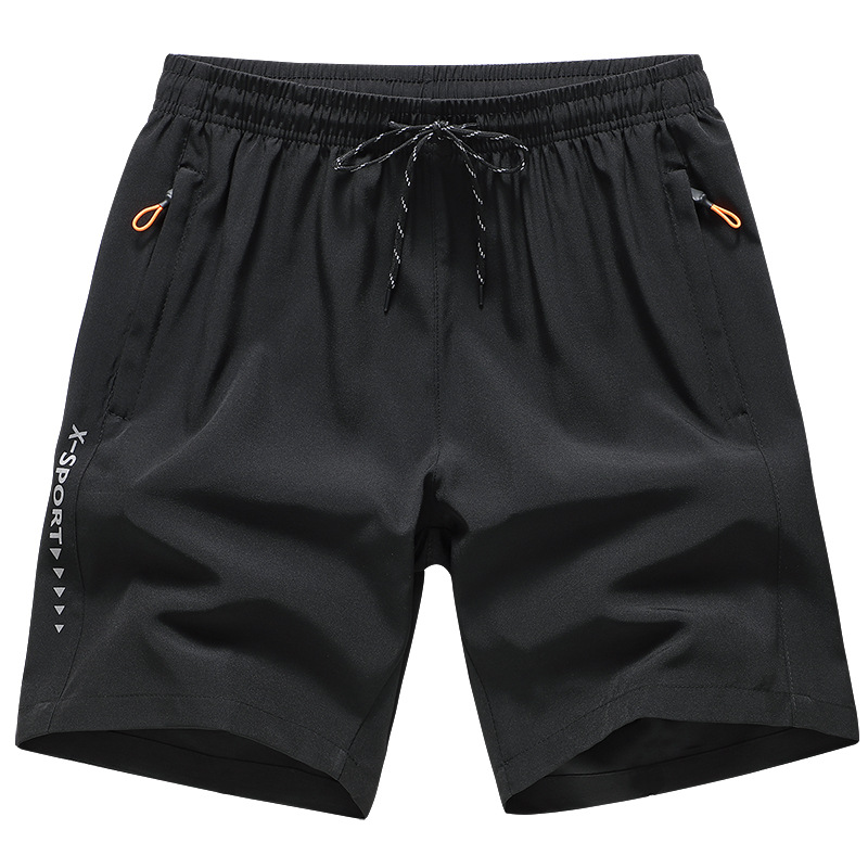 Pantalones cortos de baloncesto para hombres de ocio sueltos para hombres al aire libre para hombres de verano para hombres de playa hielo de seda de secado rápido 5 puntos