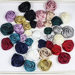 大中小立体玫瑰花苞手工diy儿童发饰胸花手捧花服装饰品配件辅料