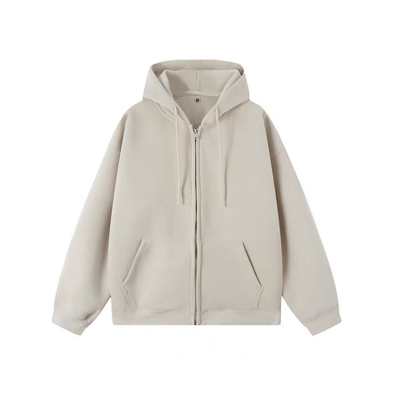 Tna Cozy Fleece Autumn and Winter New Fleece Fashion Age-Reducing American Cotton Pure Color Hooded Cardigan Pull Tna Cozy Fleece Autumn and Winter New Fleece Fashion Age-Reducing American Cotton Pure Color Hooded Cardigan Pull