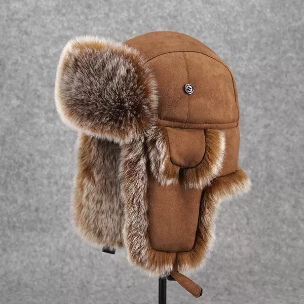 Brown - imitation deerskin velvet