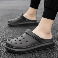 2023 New Couple Sandals Outdoor Garden Shoes Men's Baotou Beach Shoes Breathable Soft Sole Women's Lightweight Crocs