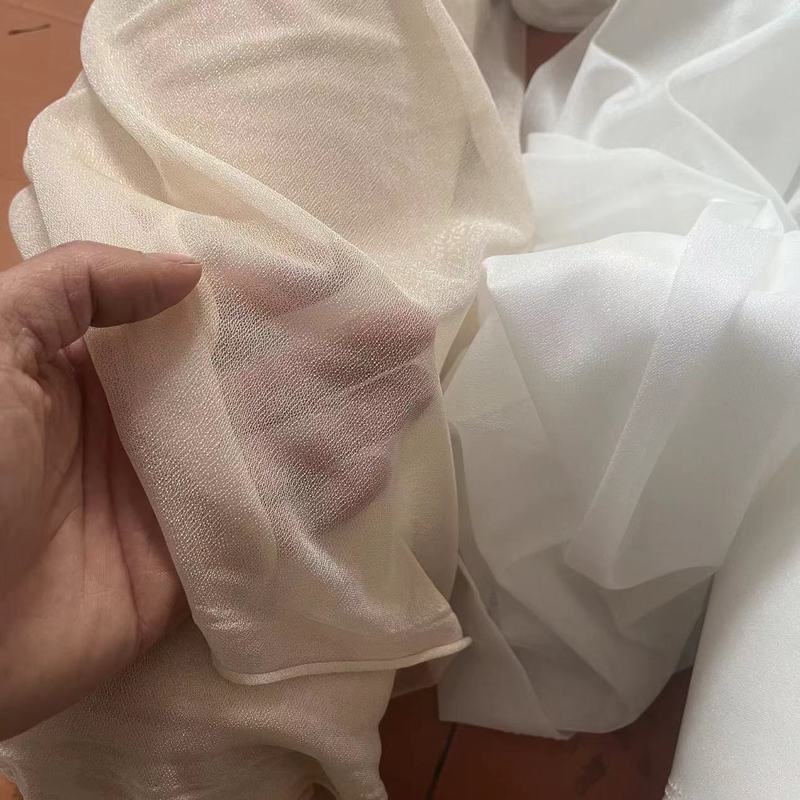 結婚式の白い半透明シフォンガーゼステージ背景半透明ガーゼ結婚式の装飾布シャンパンガーゼ天井ガーゼ|undefined
