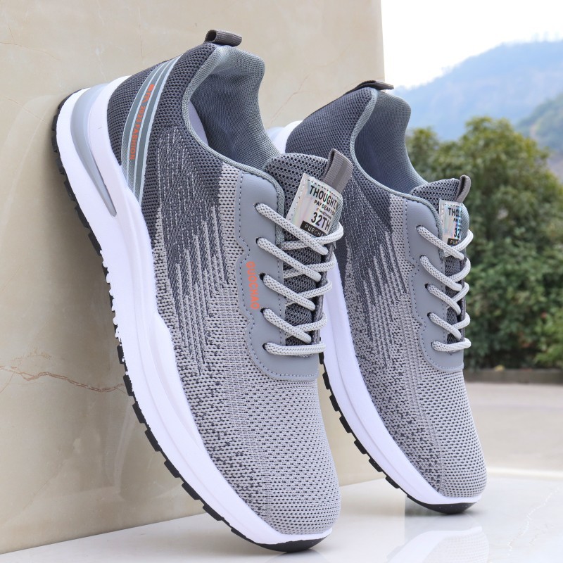 Mesh Shoes 2024 Spring New Style Feiwei Men's Shoes Korean Style Trendy Shoes Casual Shoes Sports Shoes Dad Shoes Spring & Fall