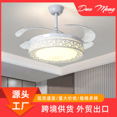 简约隐形风扇灯餐厅吊扇灯全铜电机吸顶灯大风力吊扇灯家用卧室