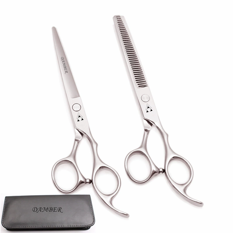 DAMBER haircut scissors flat cut teeth shear non-traceless teeth 10%-15%apprentice junior home hair kit