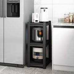 Kitchen rack floor-standing multi-layer household square gap storage rack pot storage rack kitchen corner rack