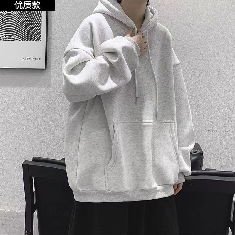 Comercio exterior transfronterizo chaqueta de hombre otoño y invierno de terciopelo grueso chaqueta de moda encapuchada de hombre y mujer chaqueta deportiva casual de hombre