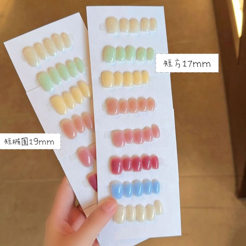 【Constructible Style】Single-Color Handmade Wearable Nails with a Simple, High-End, and Elegant Look That Enhance Complexion, a Popular Item on Xiaohongshu