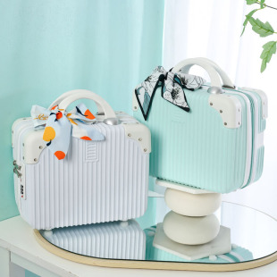 Retro 14-inch portable cosmetic case female wedding cosmetic bag Korean style student travel small box Internet celebrity Box 16-inch