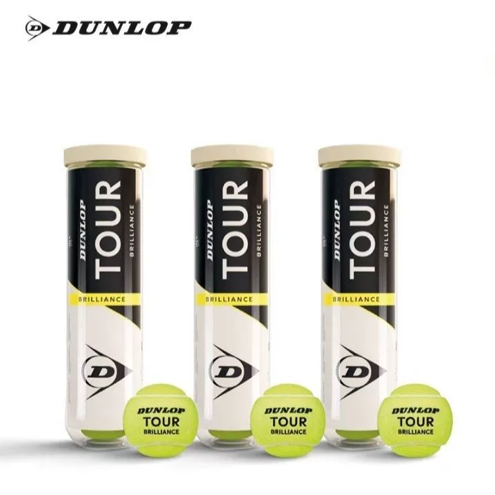Оптовые банки для резинового тенниса Dunlop одна цилиндр 4-штучный мяч для игры с высокой эластичностью и устойчивый тренировочный мяч для тенниса TOUR