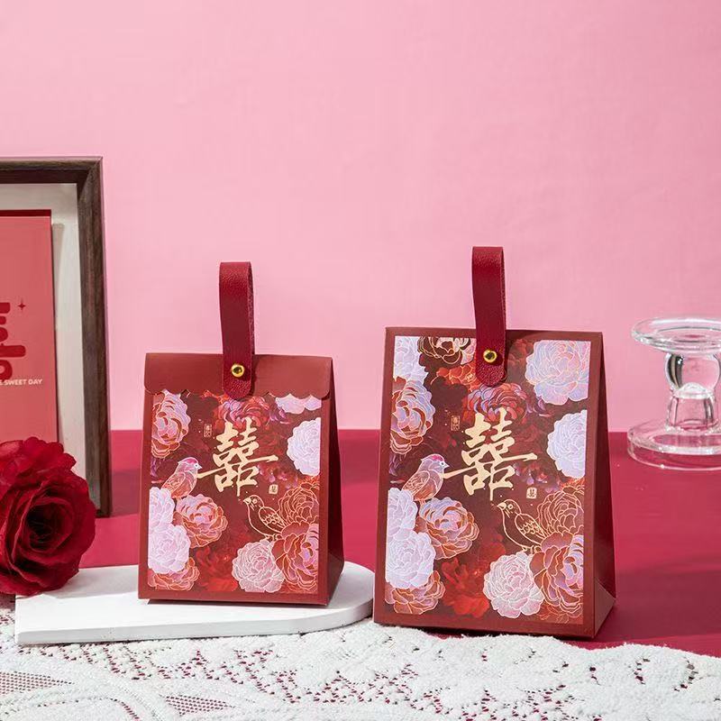Xiaohongshu and Douyin Popular Chinese-Style Gift Candy Boxes, Engagement and Wedding Candy Bags, Guest Return Gift Candy Boxes Xiaohongshu and Douyin Popular Chinese-Style Gift Candy Boxes, Engagement and Wedding Candy Bags, Guest Return Gift Candy Boxes