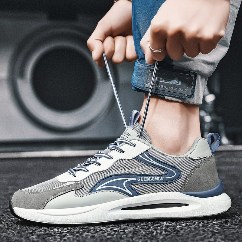 Летняя сетчатая обувь, модная мужская обувь для бега больших размеров, 2023, Весенняя одиночная обувь, мужские повседневные кроссовки, оптовая продажа