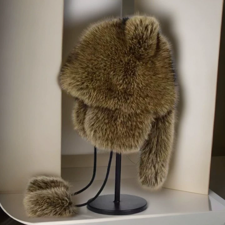 Зимняя теплая модная шляпа