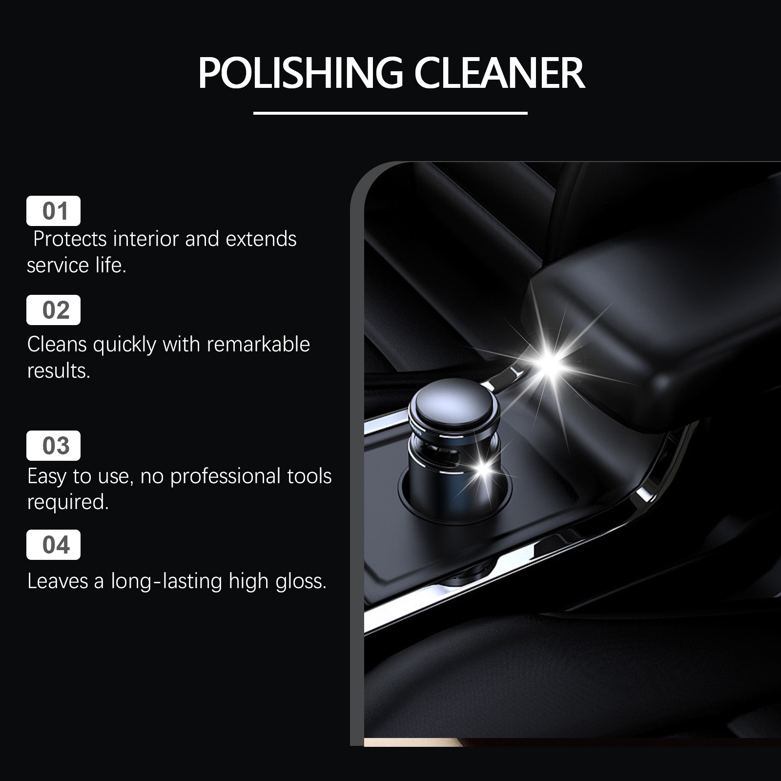 Rayhong Car Interior Polish Car Leather Interior Maintenance Cleaning Care Polishing Renovation Agent