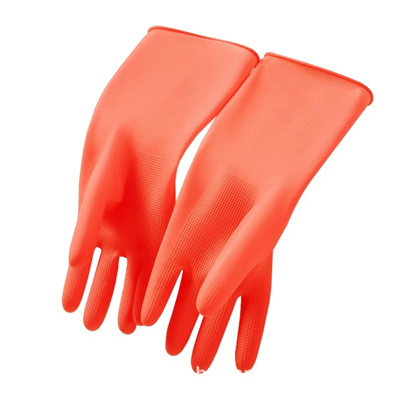 Además de terciopelo de una pieza de terciopelo para el hogar, látex grueso, cocina industrial, limpieza a prueba de agua, lavado, guantes de lavado, invierno al por mayor