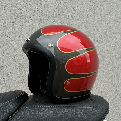 Helmet Dropshipping: Motosiklet kaskı (dəbilqə) - red-flower-s