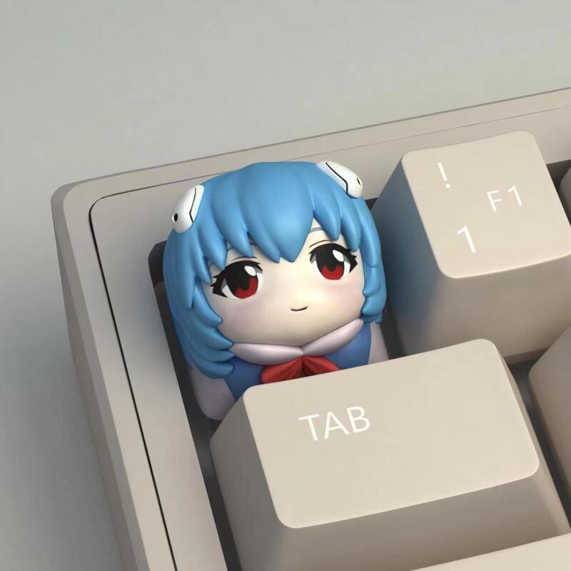 Eva Keycap Ayanami Rei Keycap New Century Evangelion Keycap Creative Keycap Mechanical Keyboard Esc