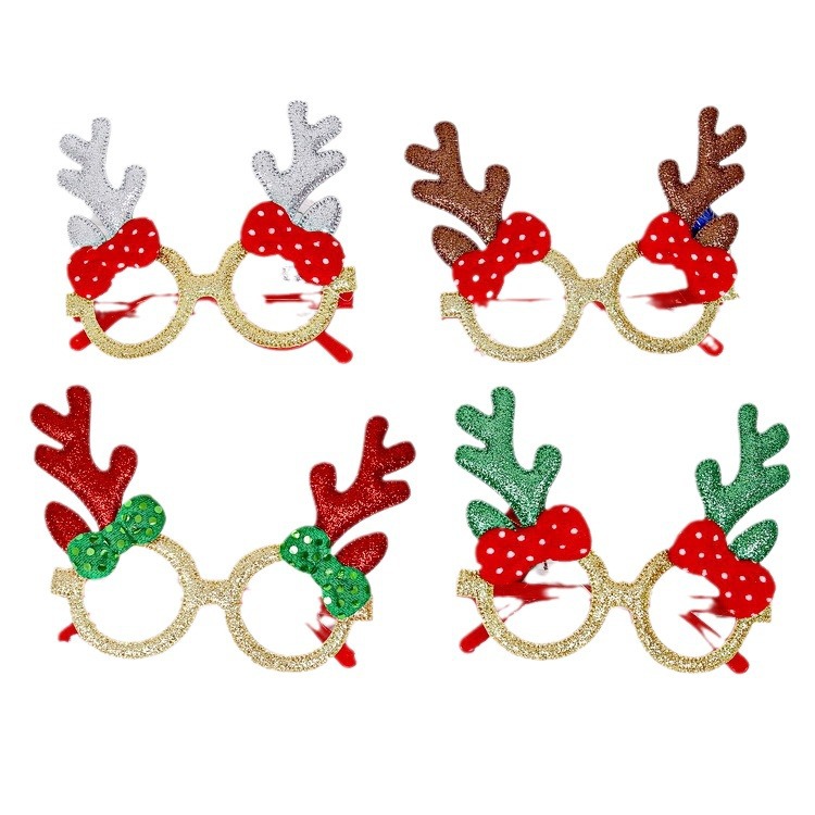 Ensemble de lunettes de décoration de Noël pour adultes et enfants, cadeau créatif pour fête, bandeau, boucle, anneau, chapeau_voghion.com