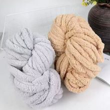 厂家直供超粗冰条线围巾粗毛线香肠线手工编织diy猫尾巴绕树粗线