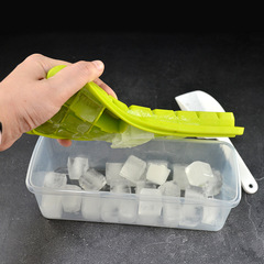 24-grid square ice tray with lid silicone ice storage tray ice cube mold easy to release large capacity homemade ice tray