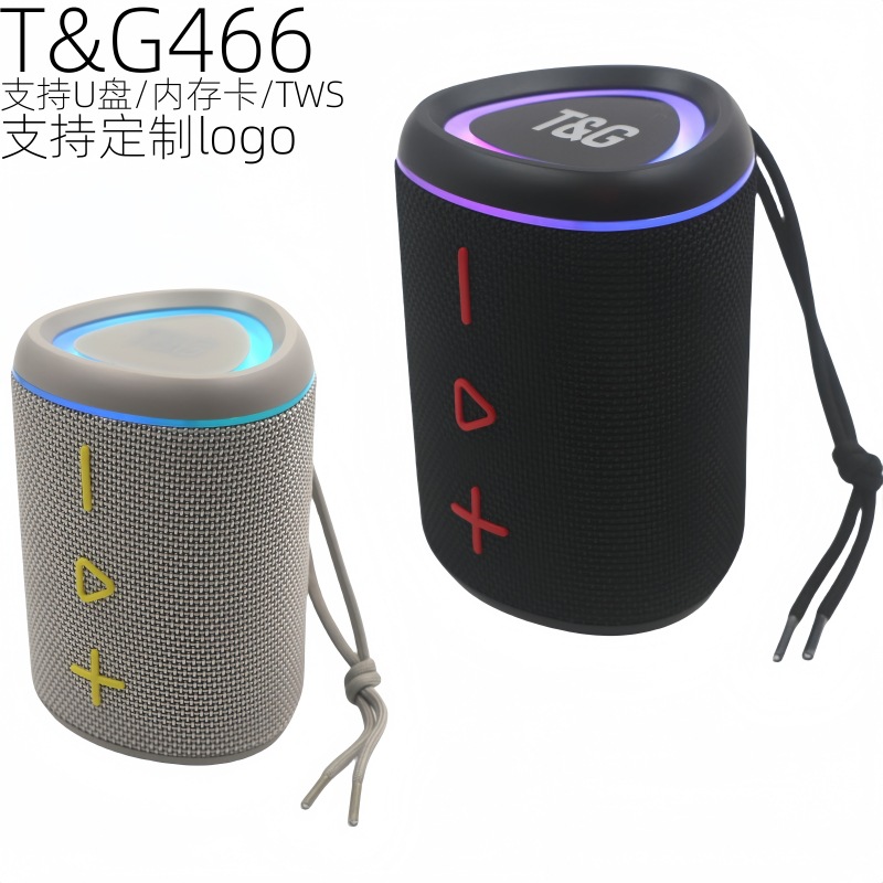 Subwoofer TG466 transfronterizo Altavoz Bluetooth Alta calidad de sonido inalámbrico Hogar pequeño Audio Bluetooth Mini cañón de acero pequeño