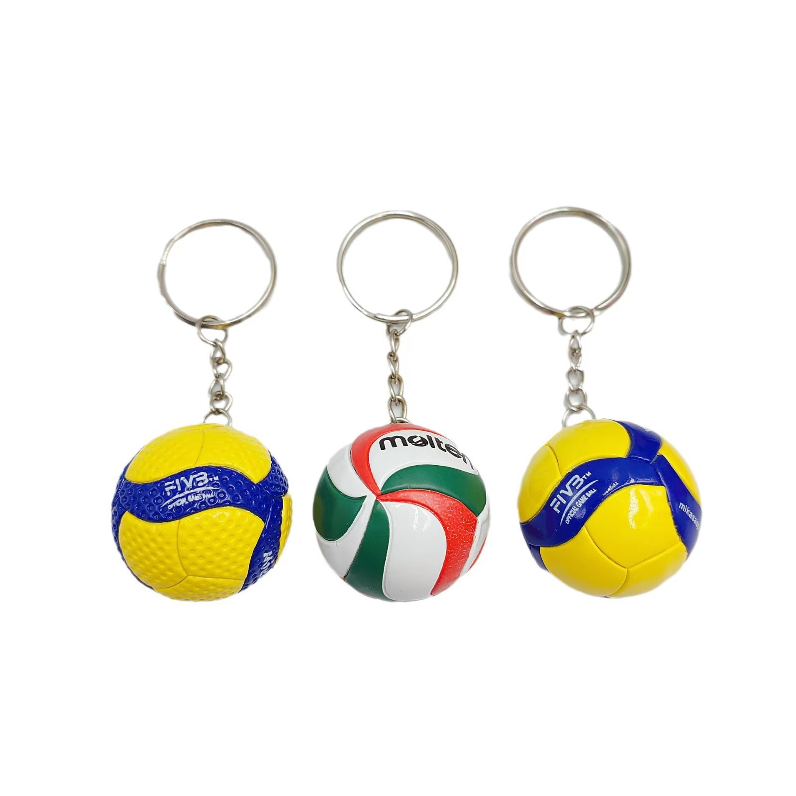 Llavero colgante de voleibol de cuero sintético MIKASA, colgante de voleibol personalizado, pequeño regalo para fanáticos del deporte.