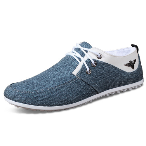 Foreign trade cloth shoes manufacturer wholesale men's beanie shoes spring and autumn sports flat heel canvas casual low-top casual shoes
