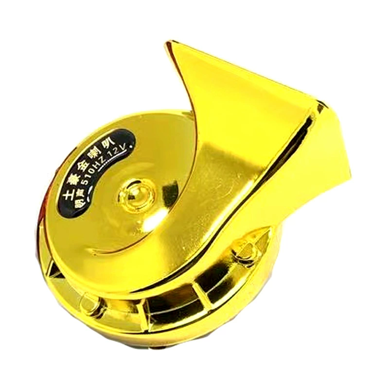 Tuhao Золотой Рог улитки супер красивый автомобиль трехколесный мотоцикл электрический автомобиль 12 В супер громкий водонепроницаемый Рог улитки