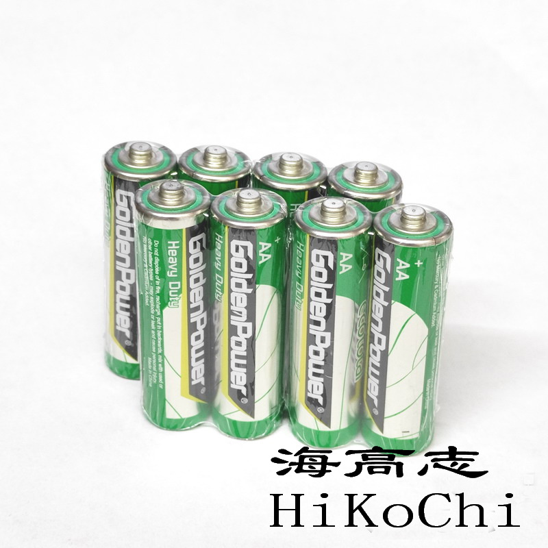 8节绿包邮 GoldenPower GER06M 碳性电池 R6P SUM3 1.5V高性能