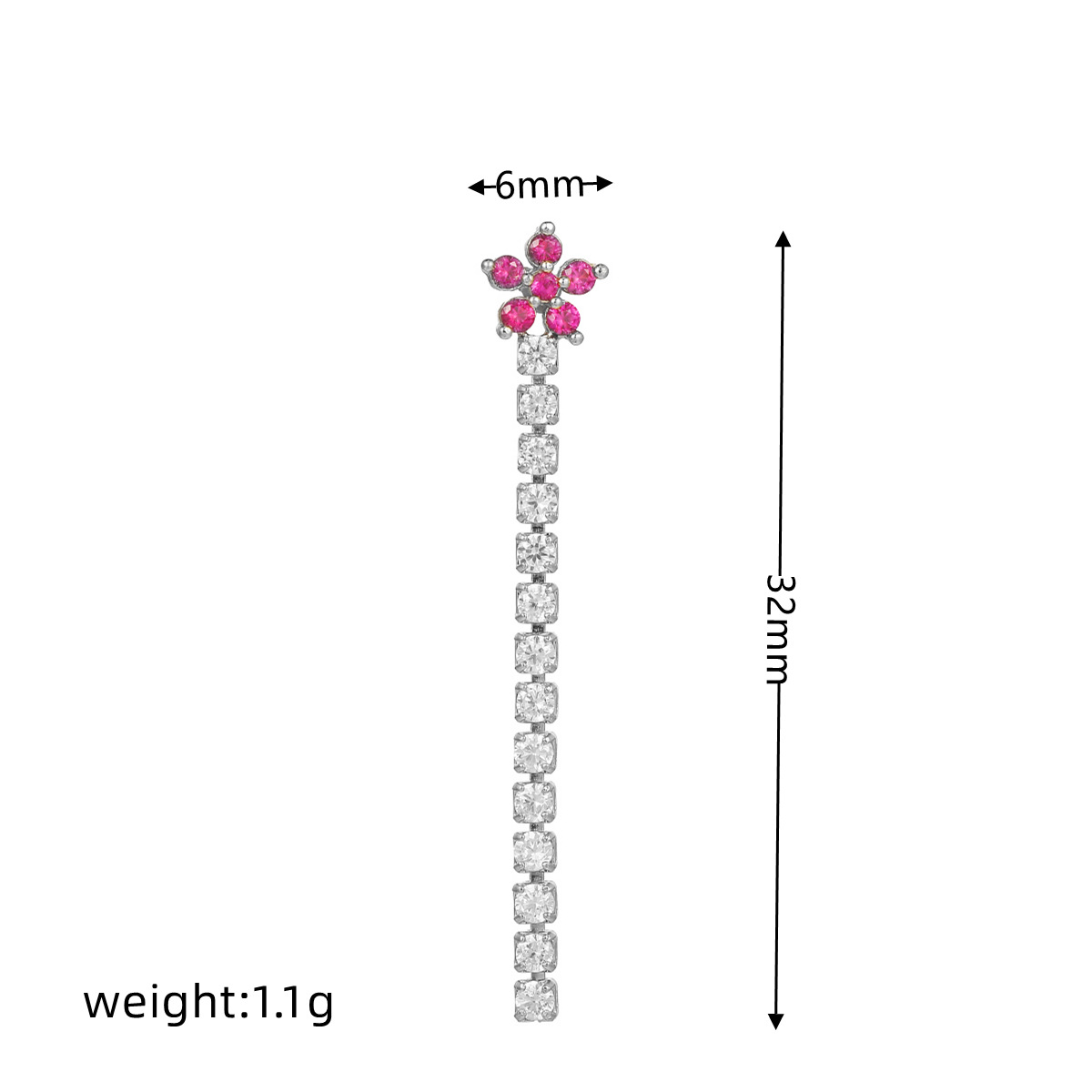 Fashion Animal Brass Inlay Zircon Ear Studs 1 Piece