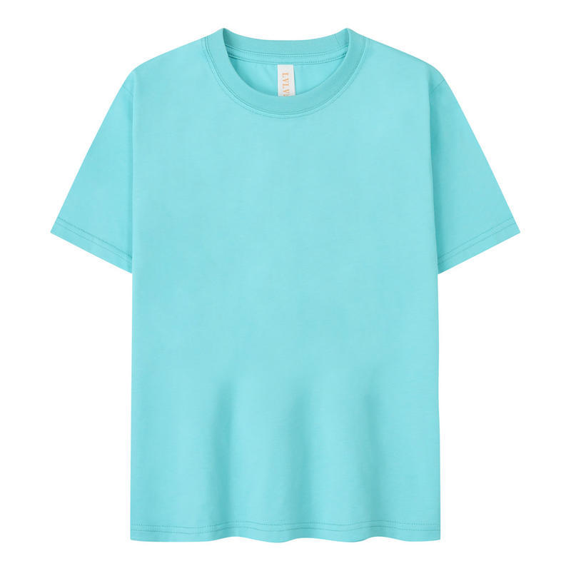 Solona camiseta para niños transfronteriza talla grande de moda manga corta suelta cuello redondo media manga camiseta de algodón helado logo impreso personalizado