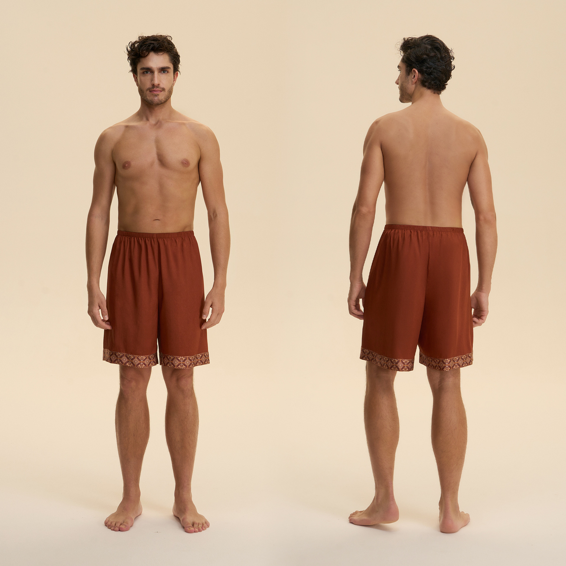 Europa y los Estados Unidos comercio exterior transfronterizo nuevo pijama satén pijama de mangas largas pijama pantalones cortos conjunto de ropa de hogar 3993 + 3994