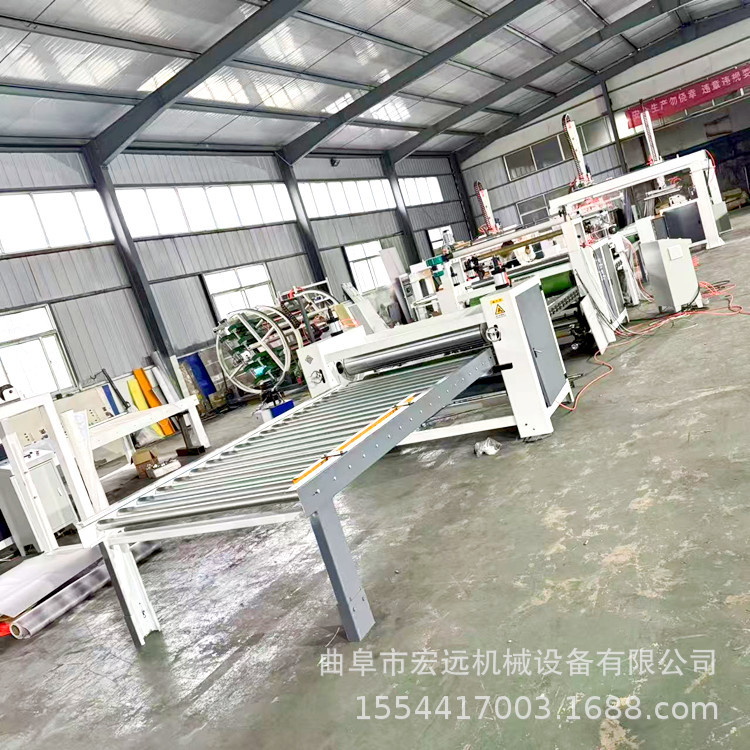 木饰面全自动pur热熔胶平贴机墙板覆膜机防火板铝皮贴面机贴合机