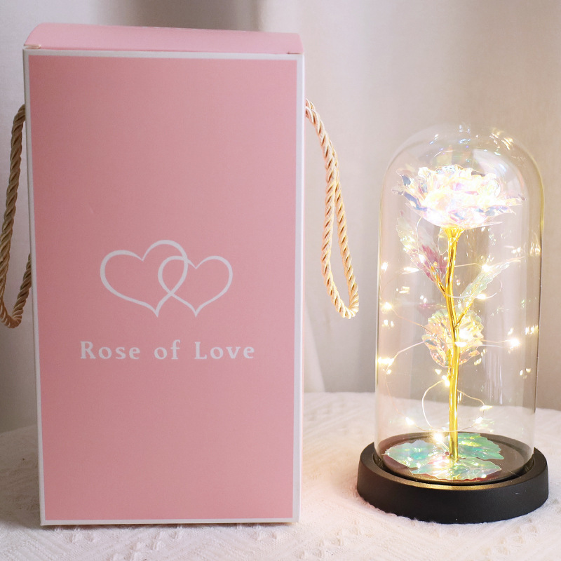 Colorful roses (black background) + free battery + can write greeting cards on behalf of you