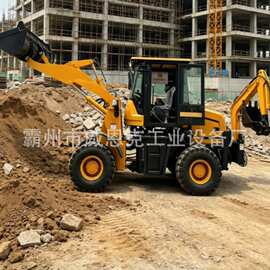 HT10-70 反铲装载机 燃气管道开槽小型两用装载机