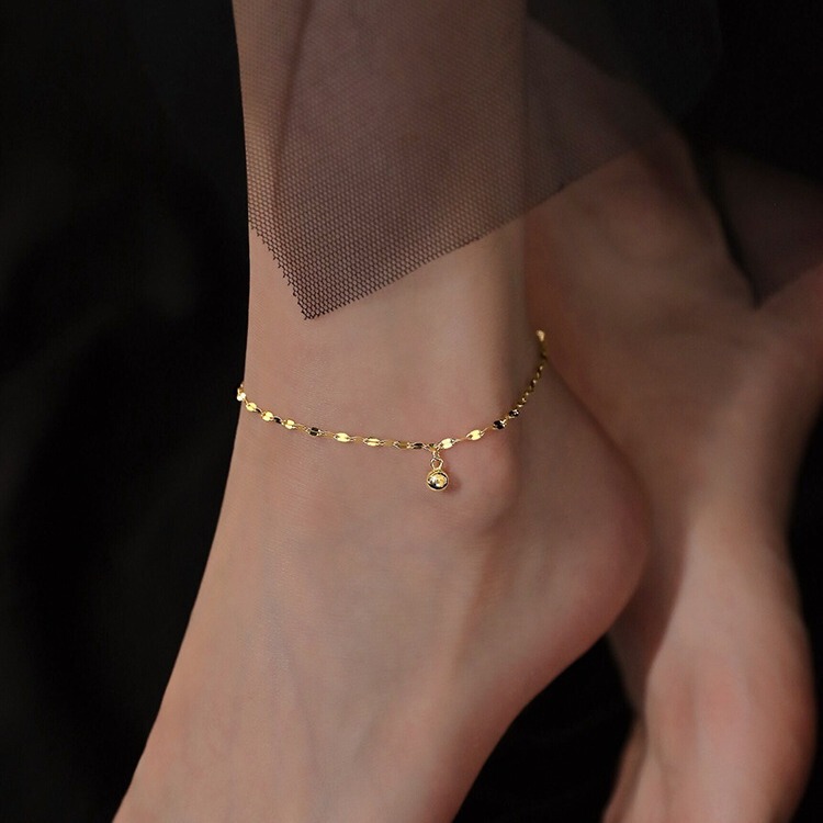 925 Silver Plated Beads Ankle Chain Simple 2021 New Fashion Light Luxury Foot Chain Women's Summer Jewelry 925 Silver Plated Beads Ankle Chain Simple 2021 New Fashion Light Luxury Foot Chain Women's Summer Jewelry