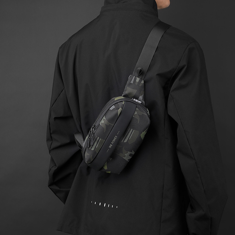 WEPOWER nuevo bolso de pecho de moda para hombres, bolso de cintura de viaje al aire libre, bolso de hombro deportivo simple, bolso pequeño